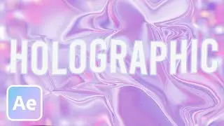 Create a holographic Effect in 6 minutes! | QUICK and EASY | After Effects 2023 Tutorial