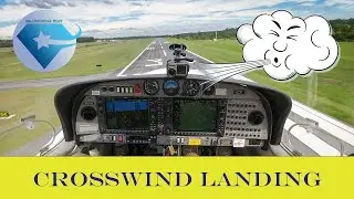 Crosswind landing-how to sideslip-Diamond DA40