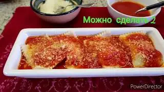 Ravioli  di  ricotta /////  Вареники с творогом