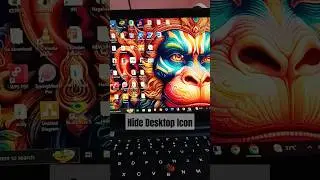 Hide Desktop 🖥️ icon in windows 10 #technicalman #techvideo #techshorts #trendingshorts