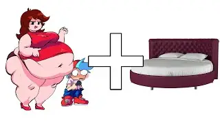 FNF FAT GIRLFRIEND x BOYFRIEND + BED FNF ANIMATION  BEST MOMENTS
