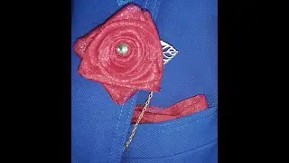 How to make a classy fabric boutonniere / Lapel Pin