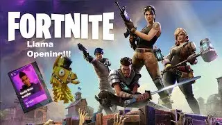 Fortnite loot Llama opening! (music in desc)