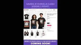 NEW! MERCH COLLECTION BY MUSIC SYMBOLS CA$H MONEY DROP @ REDBUBBLE.COM!!!