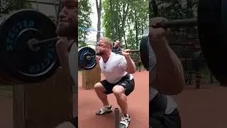 ЭКСТРЕМАЛЬНЫЕ ПРИСЕДАНИЯ НА УЛИЦЕ 210 кг #bodybuilding #пауэрлифтинг #тренировканаулице