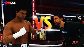 WWE 2K24 MUHAMMAD ALI VS BAD BUNNY PS5 GAMEPLAY