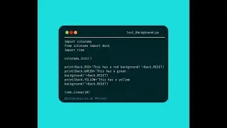 Python colorama - Change background color of text