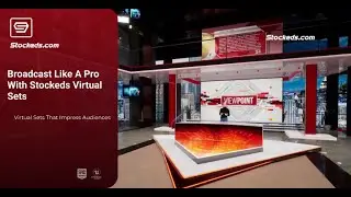 NEWSROOM GMED6Y | Unreal Engine Corporate Virtual Set | Integrated With Aximmetry |