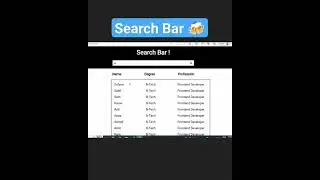 Filter Table JavaScript 