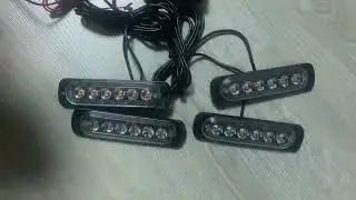Стробоскоп желтый на 4 планки