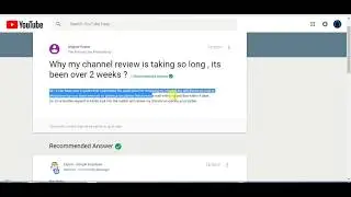 Youtube Channel's Monetizatioz 2018