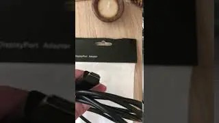 Display Port Male to HDMI Male Cable  -  BLACK