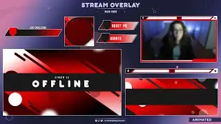 [ RGB Red ] FREE STREAM OVERLAY | ANIMATED VERSION AVAILABLE