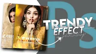 TRENDY EFFECT AND GALSS FONTS IN PHOTOSHOP////EFFECT BY ARBAZ  #arbaz