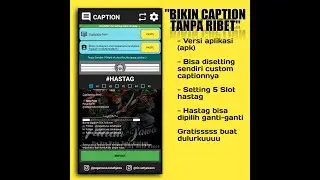 Bikin caption kebutuhan konten instagram jadi mudah | Link Download di diskripsi