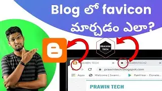 How To Generate Favicon For Blogger In Telugu | Prawin Tech 2021