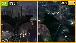 [4K] BATMAN ARKHAM KNIGHT vs GOTHAM KNIGHTS Full Game Comparison on RTX 4090 RTX and ULTRA Settings