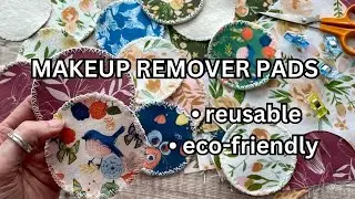 How to make REUSABLE MAKEUP REMOVER PADS - no overlocker / serger #sewingprojects #fabricscraps