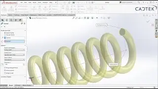 SolidWorks - How to model a Dynamic Spring
