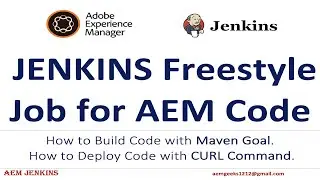 AEM + JENKINS #3 |  Job to build using maven and deploy GitHub private repository using CURL