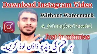 How to Download Instagram Video without Watermark||Instagram Video Download Settings||Tech Hasnani