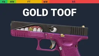Glock-18 Gold Toof - Skin Float And Wear Preview