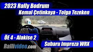 INCAR // 2023 Rally Bodrum / Kemal Çetinkaya - Tolga Tezeken / ÖE 4 / Subaru Impreza WRX