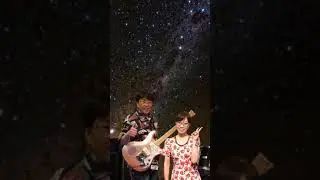 夜空を仰いで✨💫  七夕生まれなのに1度も誕生日に天の川を見たことがない😁