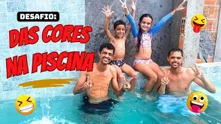 DESAFIO DAS CORES NA PISCINA | Quem levou a melhor nessa competição?
