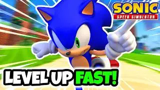 The FASTEST Way to Level Up in Sonic Speed Simulator!