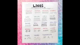 different types of lines, kinds of lines, different kinds of lines, 7 types of lines, draw lines