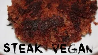Steak vegan - haricots rouges et flocons d'avoine