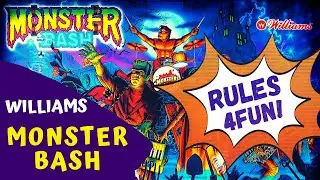 MONSTER BASH Pinball FAST TUTORIAL in 4 minutes! #Rules4FUN