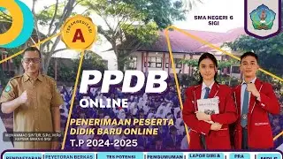 TUTORIAL PENDAFTARAN ONLINE SMAN 6 SIGI