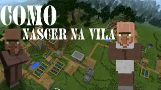 Como Nascer Na vila Dos Aldeões!!!!? (Minecraft Pe)