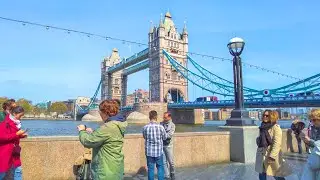London South Bank | Walking Tour to Tower Bridge from Westminster Abbey 🇬🇧 England, UK