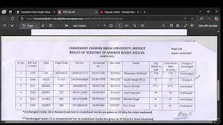 Ccsu Scrutiny Result From 1359-1364 March 07 2025