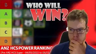 ANZ HALO POWER RANKINGS (Pre 50K HCS Super Tournament)
