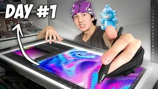 Learning DIGITAL ART in 1 WEEK... 🎨👀 (ft. Orb)