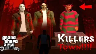 ❌️NEVER GO TO THE FOREST AT 00:00!!!! ❌️(Scary town killers) #gtasan #creepypasta 