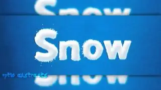 Snow Text Effect PSD [Free Download]