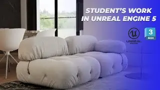 Student's work interior in Unreal Engine 5 | Mohamad Alhusseiny | Unreal Engine at ARHI TEACH
