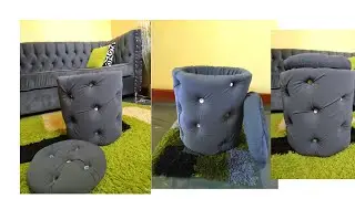 DIY ottoman using a bucket #shorts