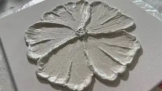 (496) 3D Flower Using Texture Paste - Texture Art