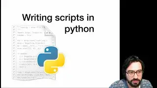 Writing scripts in python module
