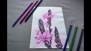 DRAW IT EASY! Watercolor painting of Wild flower easy and step by step #Shorts