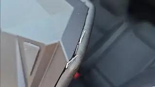 Tesla Cybertruck There's Always Something... Visible Staples in the Center Console Cover...