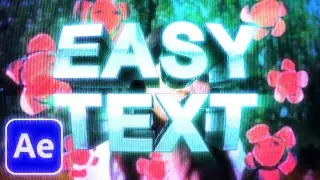 How to make EASY TEXT ANIMATIONS (After Effects Tutorial)