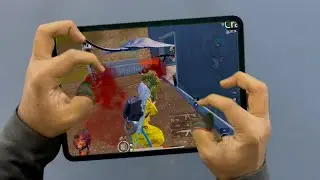 My reflex destroyed him 😲 5 finger ipad pro handcam | PUBG MOBILE