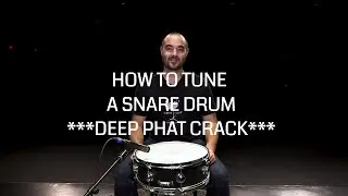 How To Tune A Snare Drum To have a DEEP PHAT CRACK!!!